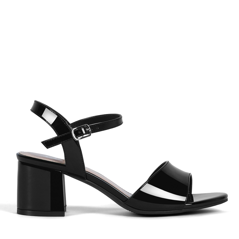 SANDALIA CASUAL TACO NEGRA MUJER WEIDE GH64 - 1