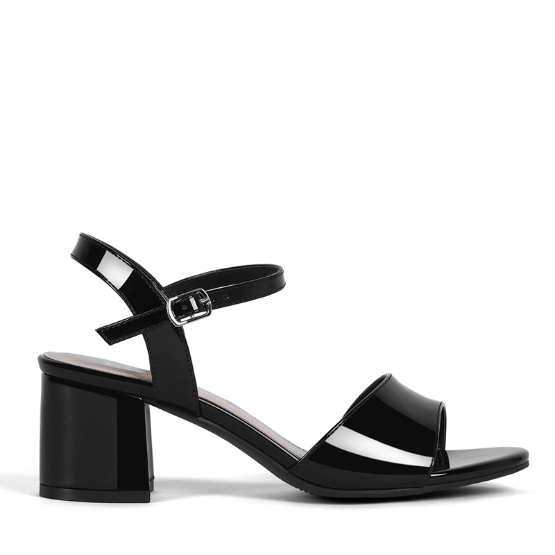 SANDALIA CASUAL TACO NEGRA MUJER WEIDE GH64 - 1