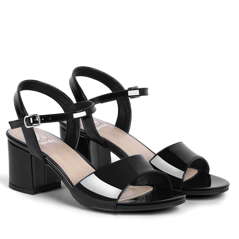 SANDALIA CASUAL TACO NEGRA MUJER WEIDE GH64 - 6
