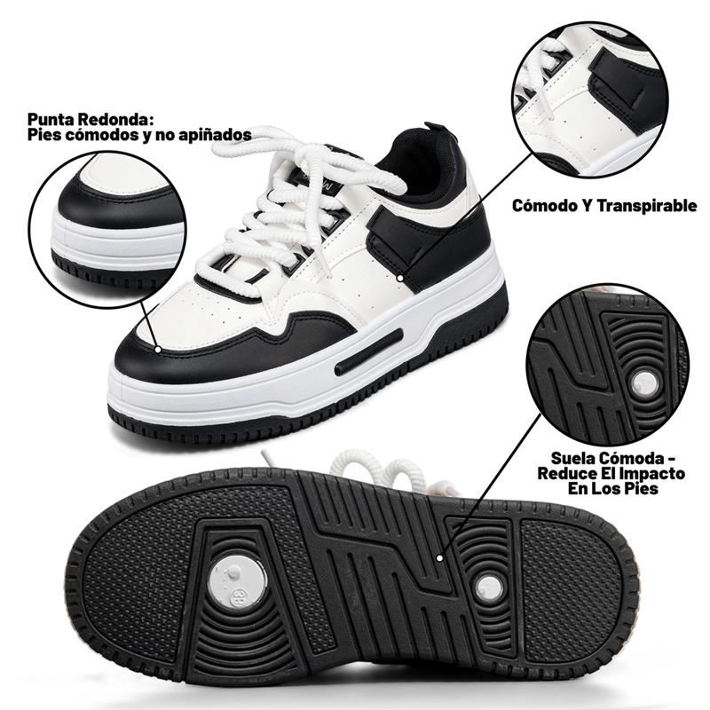 ZAPATILLA DEPORTIVA CASUAL MUJER MODA DE COLORES WEIDE LT205 - 5