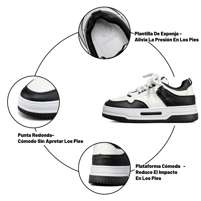 ZAPATILLA DEPORTIVA CASUAL MUJER MODA DE COLORES WEIDE LT205 - 9