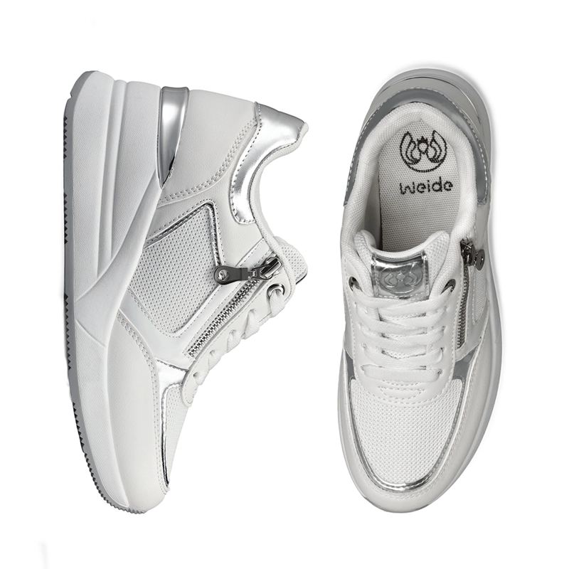 ZAPATILLA DEPORTIVA TACO CUÑA MALLA MUJER WEIDE JLL60 - 6