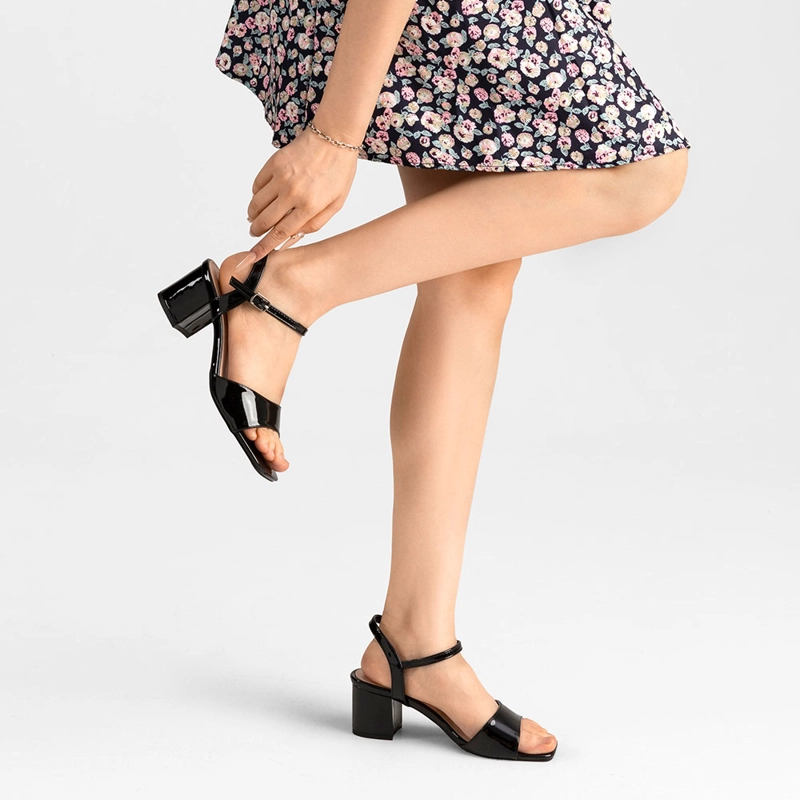 SANDALIA CASUAL TACO NEGRA MUJER WEIDE GH79 - 2