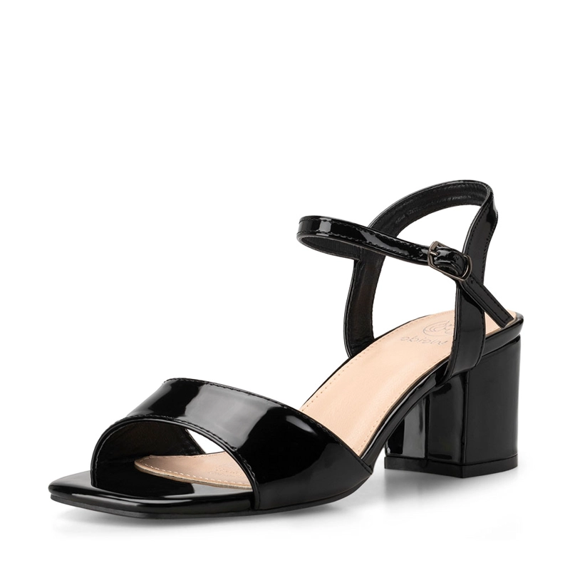SANDALIA CASUAL TACO NEGRA MUJER WEIDE GH79 - 5