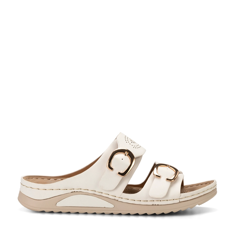SANDALIA PLANA BLANCO CASUAL JN31 WEIDE - 1