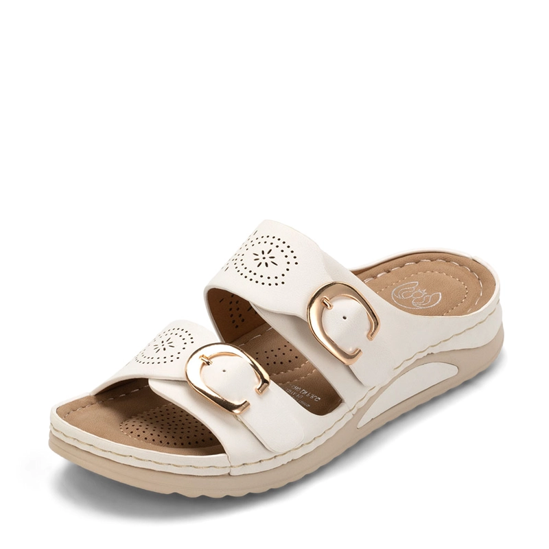 SANDALIA PLANA BLANCO CASUAL JN31 WEIDE - 2