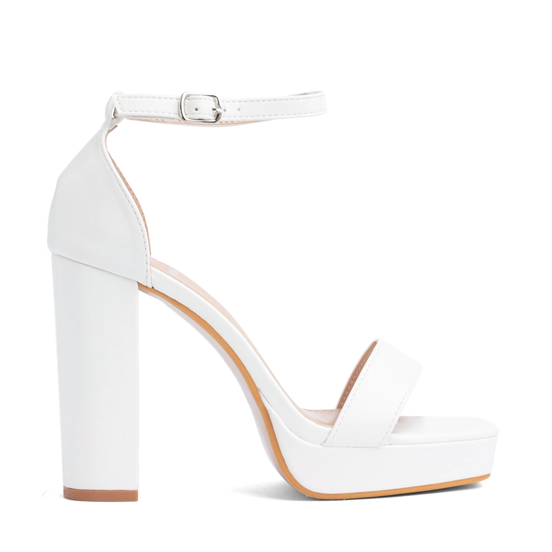 SANDALIA TACO FIESTA BLANCA MUJER WEIDE YOU189 - 1
