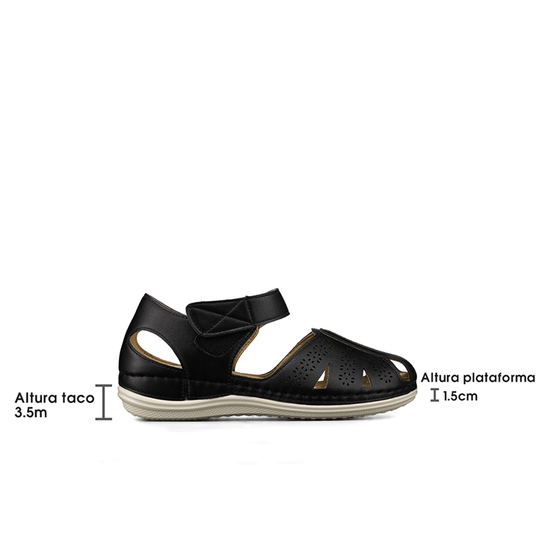 SANDALIA CASUAL VINTAGE VELCRO SOFT MUJER WEIDE JS79 - 7
