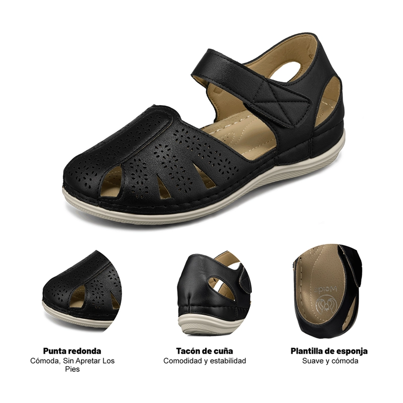 SANDALIA CASUAL VINTAGE VELCRO SOFT MUJER WEIDE JS79 - 8