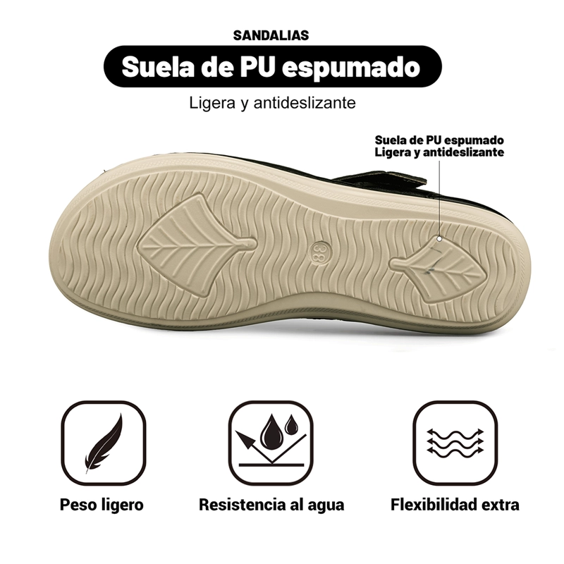 SANDALIA CASUAL VINTAGE VELCRO SOFT MUJER WEIDE JS79 - 9
