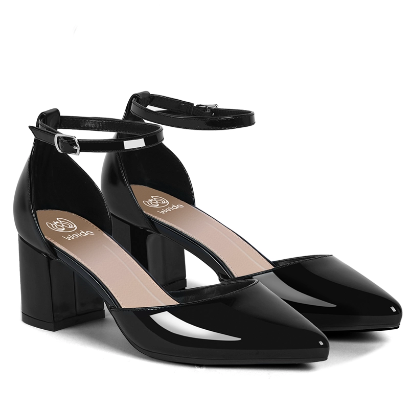 ZAPATO TACO ALTO NEGRO FIESTA MUJER WEIDE GH63 - 6