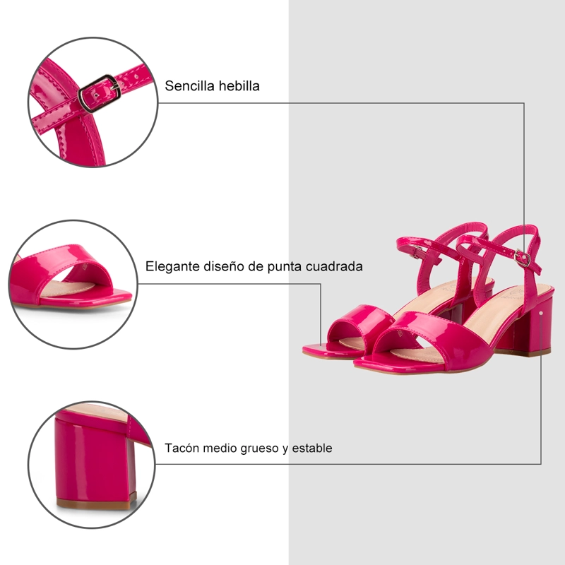 SANDALIA CASUAL TACO DURAZNO MUJER WEIDE GH79 - 8