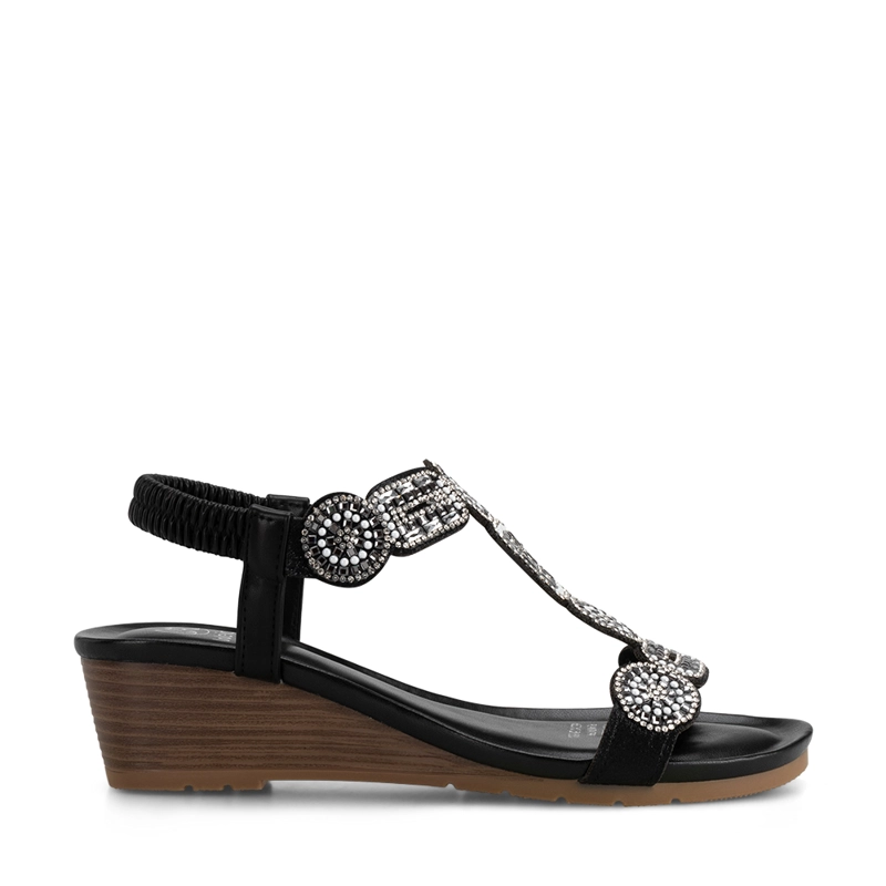 SANDALIAS PILAR NEGRO WEIDE - 1