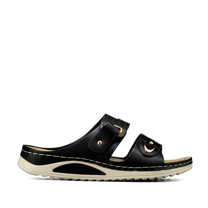 SANDALIA ESTILO CHALA TACO CUÑA CASUAL MUJER WEIDE JN722 - 1