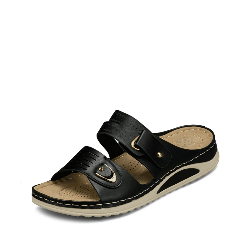 SANDALIA ESTILO CHALA TACO CUÑA CASUAL MUJER WEIDE JN722 - 5