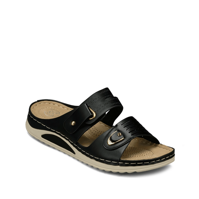 SANDALIA ESTILO CHALA TACO CUÑA CASUAL MUJER WEIDE JN722 - 7