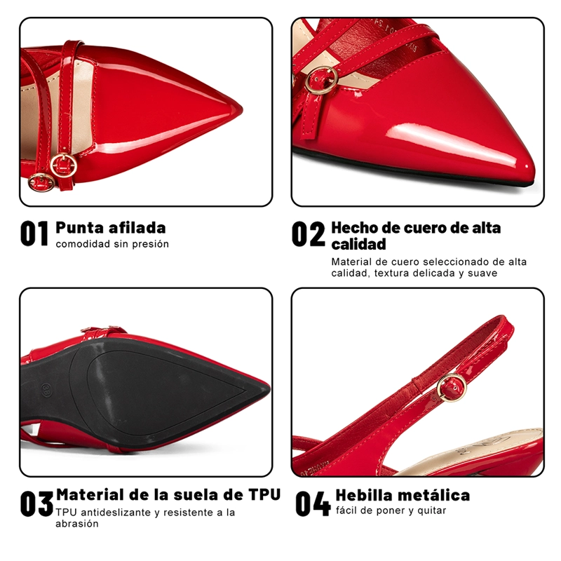 ZAPATO TALON DESCUBIERTO FORMAL MUJER WEIDE GHE101 - 9