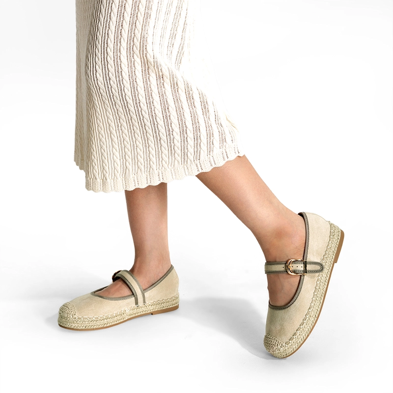 ALPARGATA CASUAL SUELA YUTE PLANA MUJER WEIDE QIU105 - 3