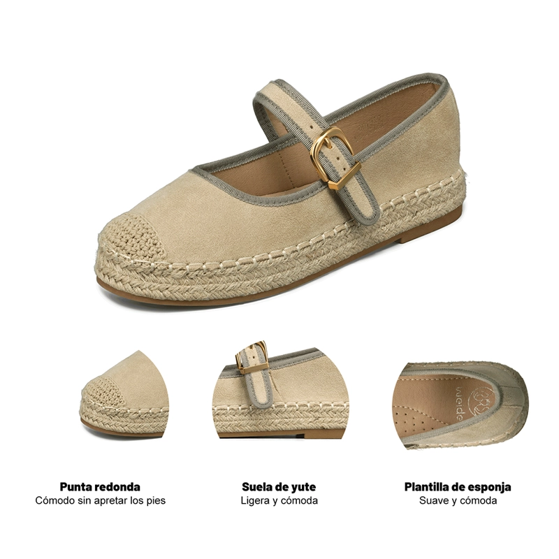 ALPARGATA CASUAL SUELA YUTE PLANA MUJER WEIDE QIU105 - 8