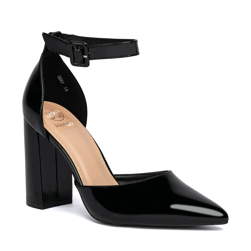 ZAPATO TACO ALTO NEGRO FIESTA MUJER WEIDE GH62 - 5