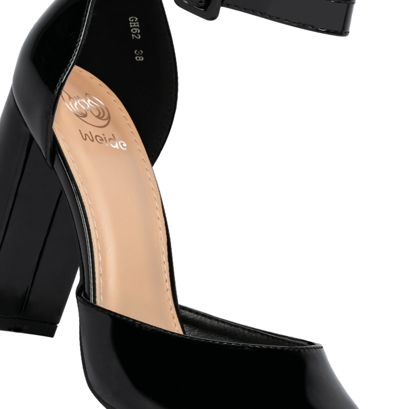 ZAPATO TACO ALTO NEGRO FIESTA MUJER WEIDE GH62 - 6
