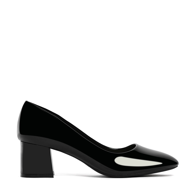 ZAPATOS TACO NEGRO OFICINA WEIDE GH52 - 1