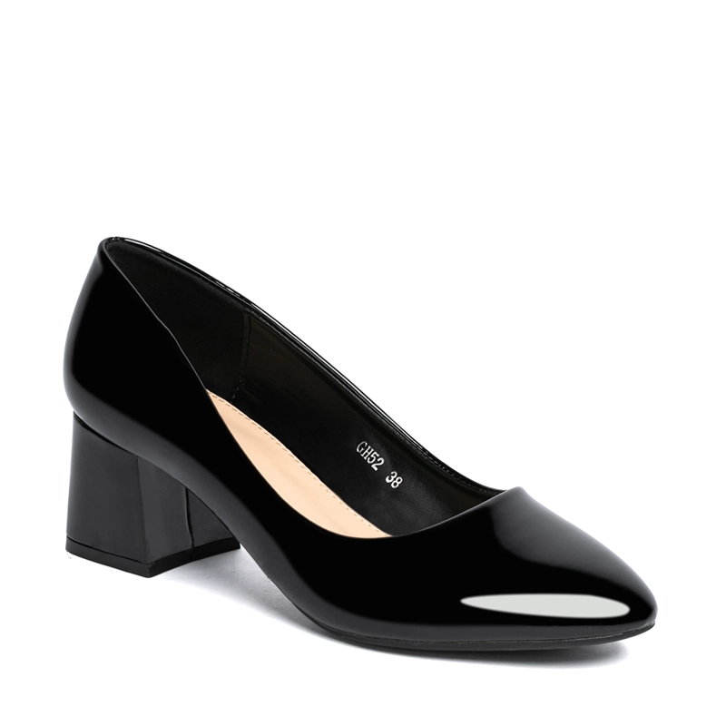 ZAPATOS TACO NEGRO OFICINA WEIDE GH52 - 5