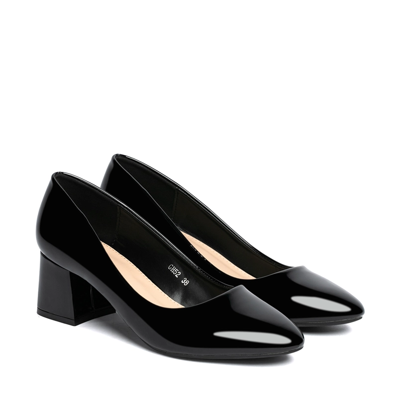 ZAPATOS TACO NEGRO OFICINA WEIDE GH52 - 6
