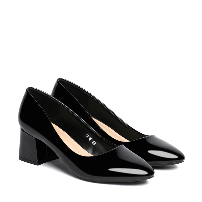 ZAPATOS TACO NEGRO OFICINA WEIDE GH52 - 6