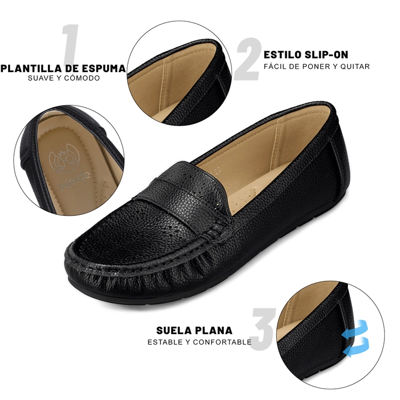 MOCASIN PLANO CONFORT MUJER WEIDE QIU380 - 8