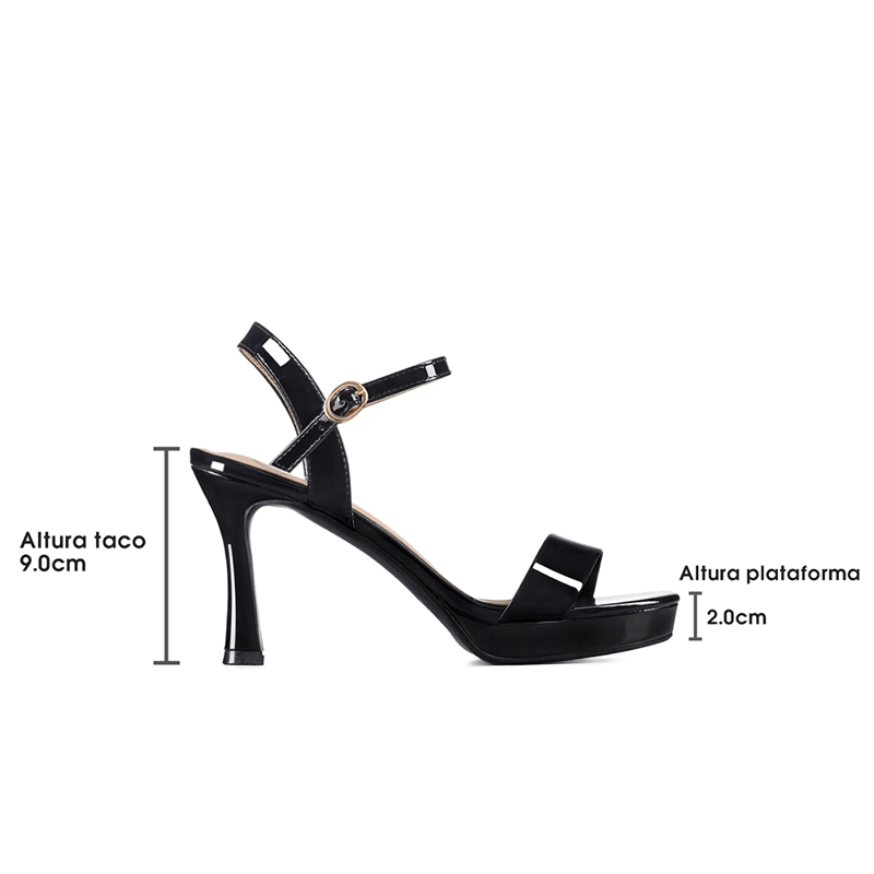 SANDALIA CASUAL TACO ALTO SIMIL CHAROL MUJER WEIDE YOU537 - 8