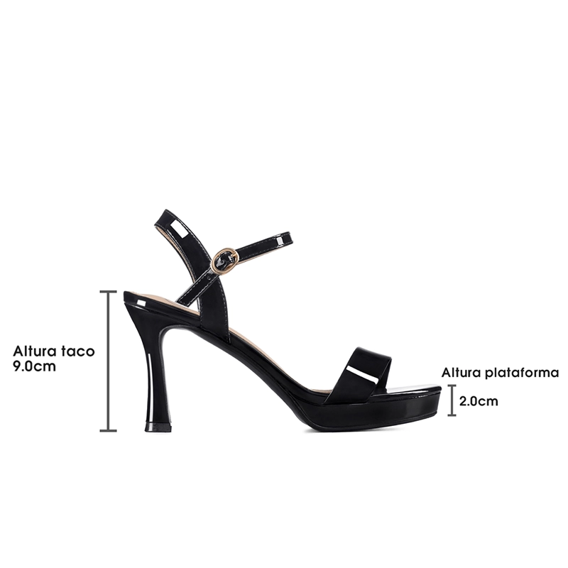 SANDALIA CASUAL TACO ALTO SIMIL CHAROL MUJER WEIDE YOU537 - 8