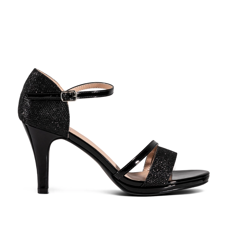 SANDALIA TACO NEGRO FIESTA QIU285 WEIDE - 1