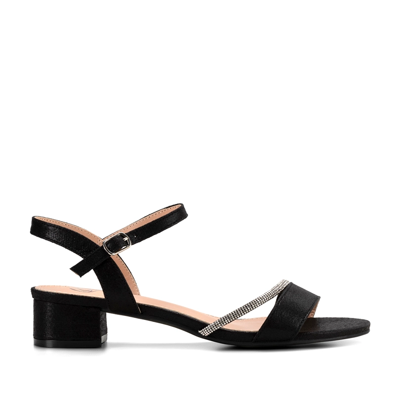 SANDALIA TACO NEGRA FIESTA MUJER WEIDE YOU220 - 1