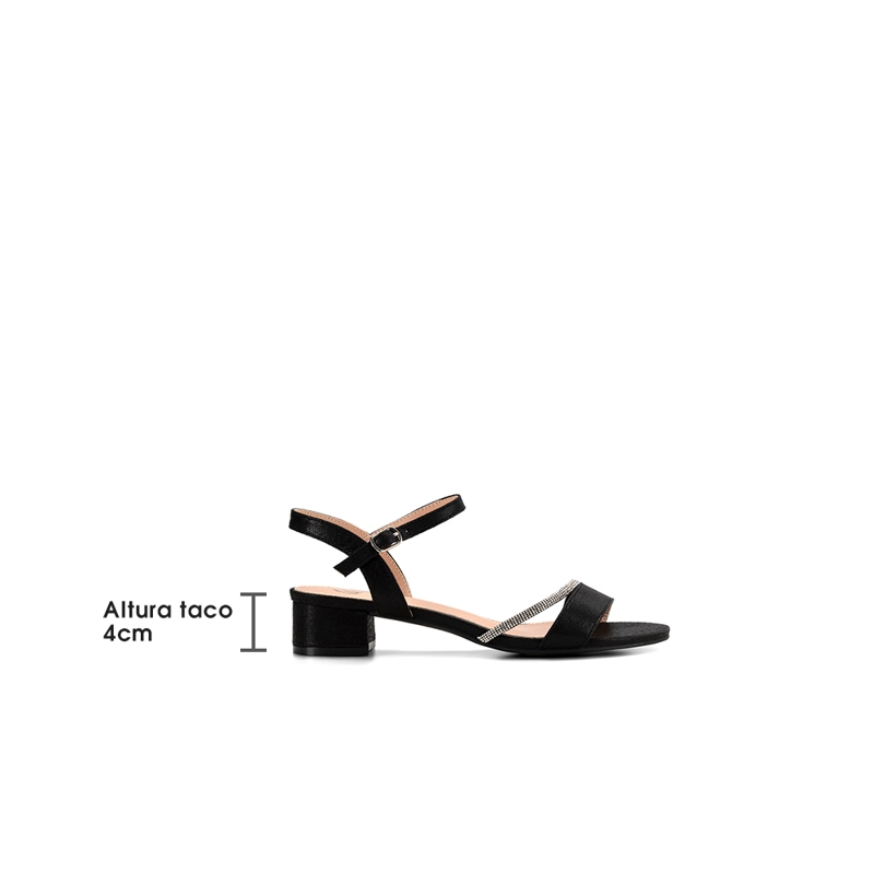 SANDALIA TACO NEGRA FIESTA MUJER WEIDE YOU220 - 5