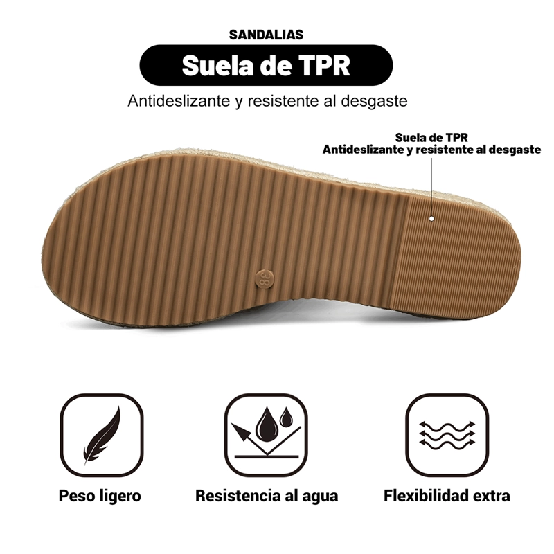SANDALIA CASUAL PLANA CONFORT MUJER WEIDE QIU388 - 9