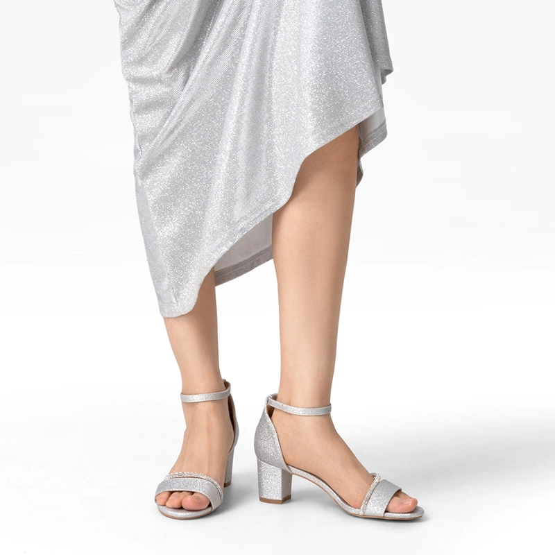 SANDALIA TACO FIESTA PLATEADA  MUJER WEIDE YOU132 - 3