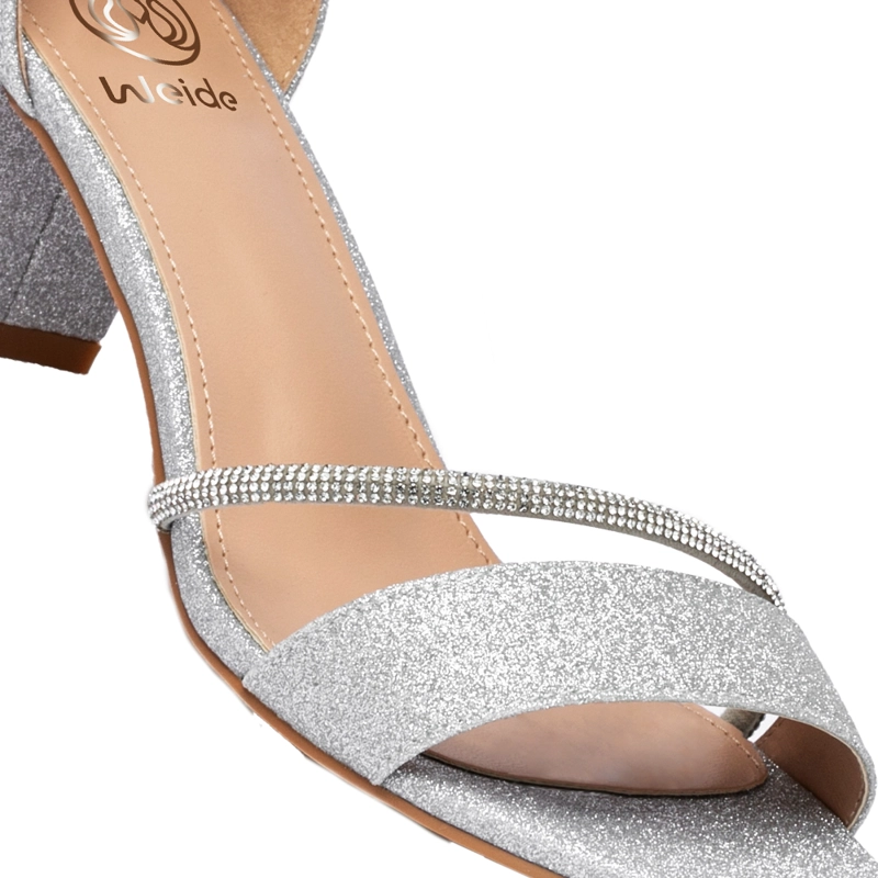 SANDALIA TACO FIESTA PLATEADA  MUJER WEIDE YOU132 - 7