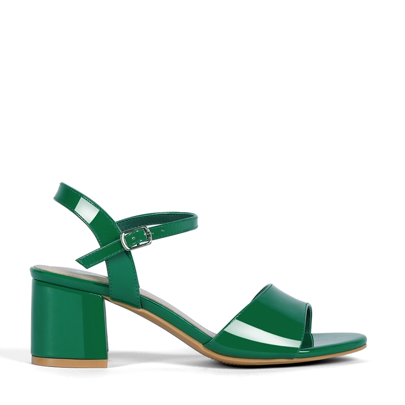 SANDALIA CASUAL TACO VERDE MUJER WEIDE GH64 - 1
