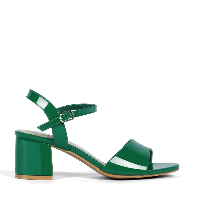 SANDALIA CASUAL TACO VERDE MUJER WEIDE GH64 - 1