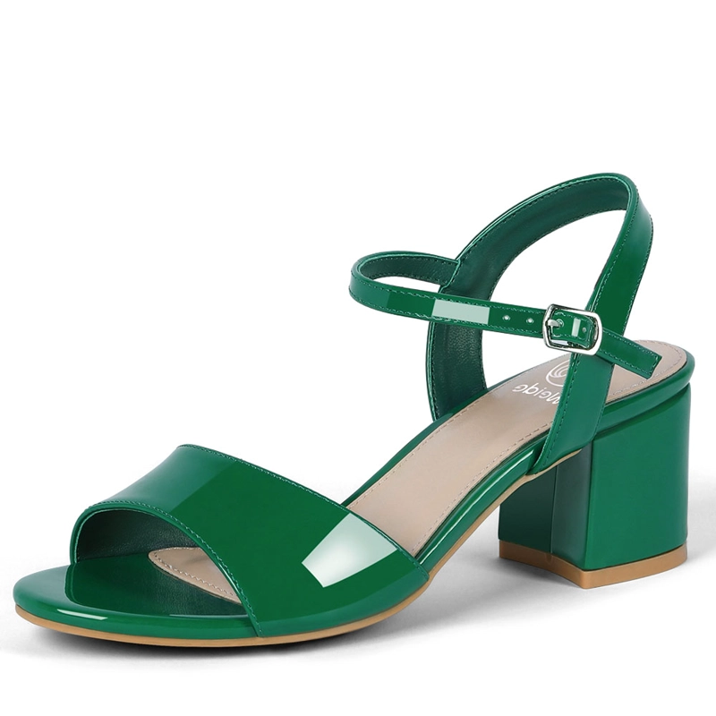 SANDALIA CASUAL TACO VERDE MUJER WEIDE GH64 - 5