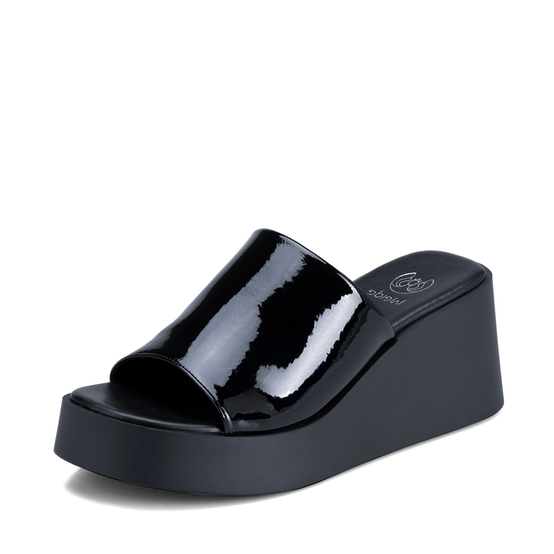 SANDALIA CASUAL PLATAFORMA NEGRA MUJER WEIDE QIU330 - 5