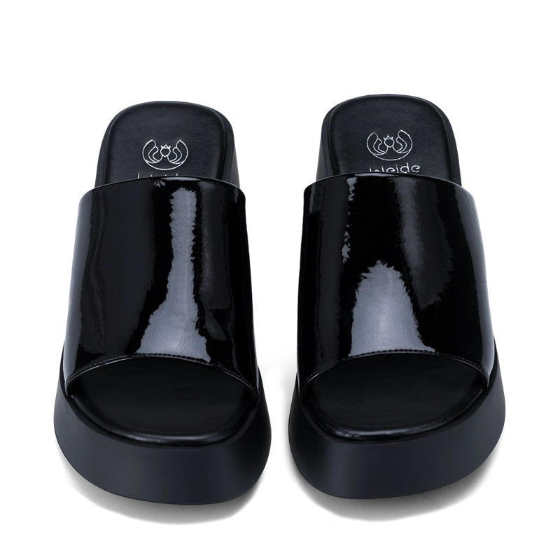 SANDALIA CASUAL PLATAFORMA NEGRA MUJER WEIDE QIU330 - 6