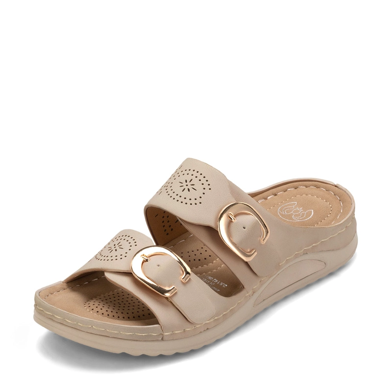 SANDALIA PLANA CASUAL MUJER BEIGE WEIDE JN31 - 5