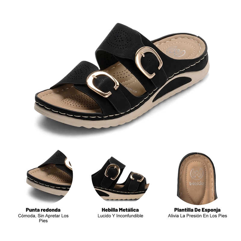 SANDALIA PLANA CASUAL MUJER  WEIDE JN31 - 8