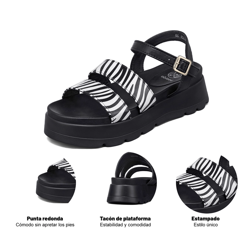 SANDALIA CASUAL PLATAFORMA MODA CONFORT MUJER WEIDE YOU528 - 7