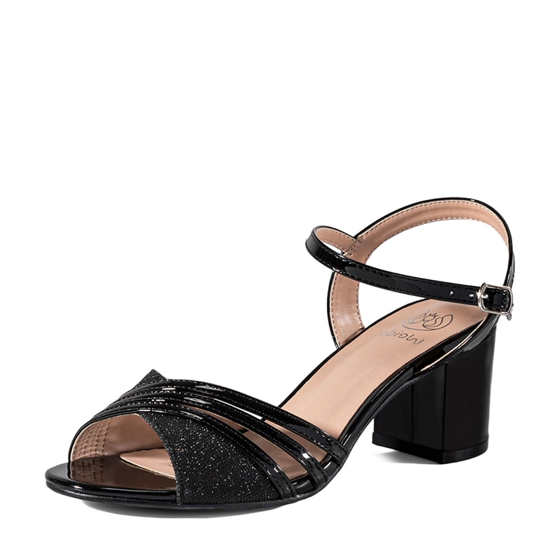 SANDALIA TACO NEGRO QIU257 WEIDE - 3