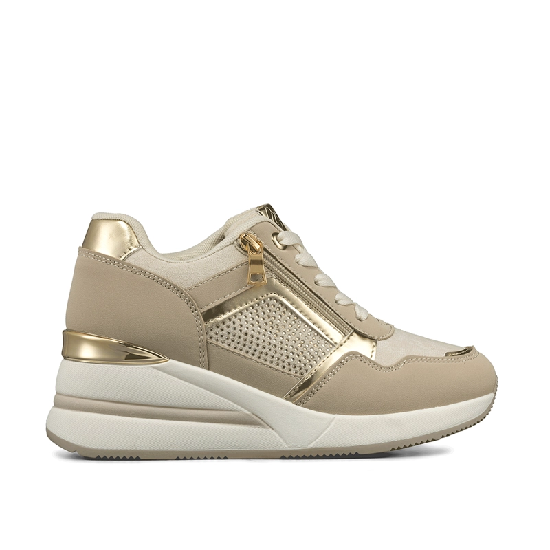 ZAPATILLA DEPORTIVA TACO CUÑA MALLA MUJER WEIDE JLL61 - 1