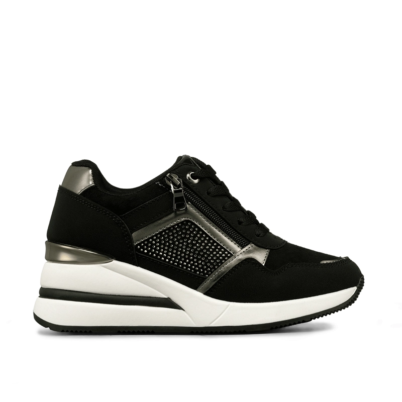 ZAPATILLA DEPORTIVA TACO CUÑA MALLA MUJER WEIDE JLL61 - 1