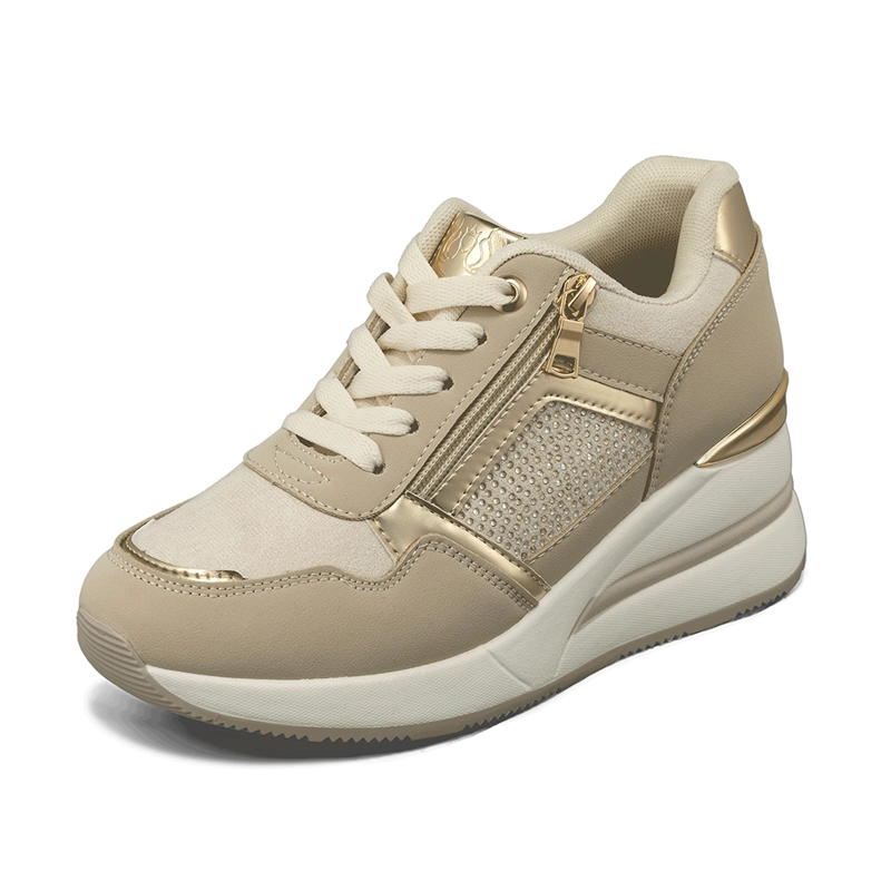 ZAPATILLA DEPORTIVA TACO CUÑA MALLA MUJER WEIDE JLL61 - 5